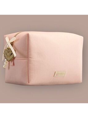 Dolce & Gabbana Makeup Bag Cosmetic Pouch Light Pink Medium New